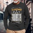 Alleskönner Stundenlohn Craftsman Diy Price List Langarmshirts Geschenke für alte Männer