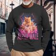 Alpha Male Lustige Kätzchen Meme Cute Cat Humorous Langarmshirts Geschenke für alte Männer