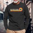 Ambrosia Retro Stripes Musician Vintage Long Sleeve T-Shirt Gifts for Old Men