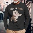 American Bully Dad Perros Papa Perros Perro Perro Hombre Camiseta de manga larga Regalos para ancianos