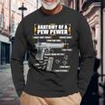 Anatomy Of A Pew Pewer Pistol 9 Mm Sports Shooting Langarmshirts Geschenke für alte Männer