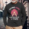 I Like Anime And Maybe 3 People Japanese Manga Langarmshirts Geschenke für alte Männer