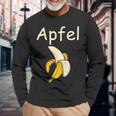 Apfel Banane Scherz Unsinn Langarmshirts Geschenke für alte Männer