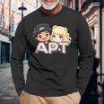 Apt Buddies Adorable Chibi Langarmshirts Geschenke für alte Männer