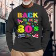 Back To 80'S 1980S Vintage Retro Eighties Costume Party Long Sleeve T-Shirt Gifts for Old Men