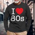 Back To 80'S Intage Retro I Love 80'S Graphic Camiseta de manga larga Regalos para ancianos