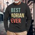 Best Adrian Ever First Name Langarmshirts Geschenke für alte Männer