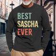 Best Sascha Ever First Name Langarmshirts Geschenke für alte Männer