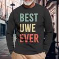 Best Uwe Ever First Name Langarmshirts Geschenke für alte Männer