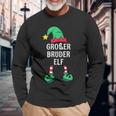 Big Brother Elf Partner Look Family Outfit Christmas Langarmshirts Geschenke für alte Männer