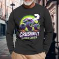 Birthday Monster Truck 2 Year Old Boys 2Nd Party Born 2023 Long Sleeve T-Shirt Gifts for Old Men