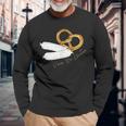 Boarisch Bavarian Sausage Bavarian Pretzel Langarmshirts Geschenke für alte Männer