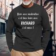 Boire Avec Modération C'est Bien Avec Richard C'est Mieux T-shirt à manches longues Cadeaux pour les vieillards