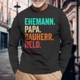 Builder Dad Husband Father's Day House Building Builder Langarmshirts Geschenke für alte Männer