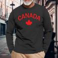 Canada Canada Flag Maple Leaf Canadian Proud Canadian Langarmshirts Geschenke für alte Männer