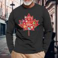 Canada Maple Travel Canadian Elements Langarmshirts Geschenke für alte Männer