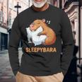 Capybara Sleep Sleepybara Nightdress Capybara Sleep Langarmshirts Geschenke für alte Männer