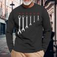 Car Mechanic Wrench Tool Langarmshirts Geschenke für alte Männer