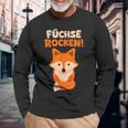 Children's With Fox Rocks Red Fox Pack Langarmshirts Geschenke für alte Männer