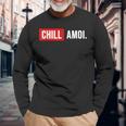 Chill Amoi X Dahoam Hoamat Bayern Culture Chill Mal Fun Langarmshirts Geschenke für alte Männer