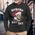 Christmas Santa Skull Rocker Langarmshirts Geschenke für alte Männer