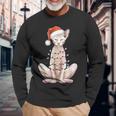 Christmas Hat Sphynx Cat Santa Hat Merry Christmas Xmas Langarmshirts Geschenke für alte Männer