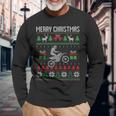 Christmas Jumper Motocross Dirt Bike Racing Christmas Sports Ugly Langarmshirts Geschenke für alte Männer