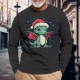 Christmas Mood With A Cosy Dragon For Festive Days Langarmshirts Geschenke für alte Männer