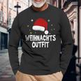 Christmas Outfit Santa Hat Christmas Langarmshirts Geschenke für alte Männer