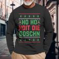 Christmas Party Santa Ho Ho Hoit Die Goschn Langarmshirts Geschenke für alte Männer