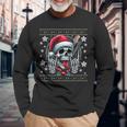 Christmas Skull Ugly Christmas Heavy Xmas Skeleton Langarmshirts Geschenke für alte Männer