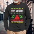 Christmas Slogan 404 Error Sweater Not Found Ugly Christmas Langarmshirts Geschenke für alte Männer