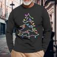 Christmas Tree Fairy Lights Christmas Tree Winter Langarmshirts Geschenke für alte Männer