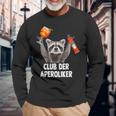 Club Der Aperoliker Raccoon Meme Racoon X Pedro Spritz Langarmshirts Geschenke für alte Männer