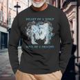Coeur De Loup Âme D'un Dragon Dragon Cool Loup Guerrier T-shirt à manches longues Cadeaux pour les vieillards