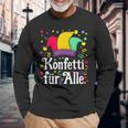 Confetti And Fool Cap Carnival Costume Langarmshirts Geschenke für alte Männer