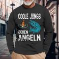 Cool Boys Going Fishing Fish Sports Fisherman Fishing Langarmshirts Geschenke für alte Männer