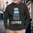 Costume De Poivre Et De Sel Assortis T-shirt à manches longues Cadeaux pour les vieillards