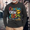 Cousin Crew 2025 Summer Vacation Beach Family Trips Matching Long Sleeve T-Shirt Gifts for Old Men