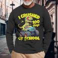 I Crushed 100 Days Of School For Boys 100Th Day Of School Long Sleeve T-Shirt Gifts for Old Men