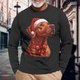 Cute Rhodesian Ridgeback Dog Christmas Merry X-Mas Graphic Langarmshirts Geschenke für alte Männer