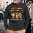 Cute Team Tiny Turkeys Neonatal NICU Nurse Thanksgiving Fall Long Sleeve T-Shirt Gifts for Old Men