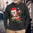 Dabbing Santa Claus Santa Claus Langarmshirts Geschenke für alte Männer