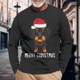 Dachshund Christmas Jumper Merry Christmas Dachshund Christmas Langarmshirts Geschenke für alte Männer