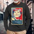 Danke Bundeskanzler Angela Merkel Langarmshirts Geschenke für alte Männer