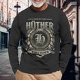 Das Ist Ein Huether Ding Huether Name Langarmshirts Geschenke für alte Männer