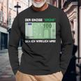 Der Einzige Grüne Den Ich Wirklich Mag 100 Euro Bill Green S Langarmshirts Geschenke für alte Männer