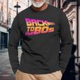 Disfraz De Regreso A Los 80 Disfraz Retro Fiesta De Camiseta de manga larga Regalos para ancianos
