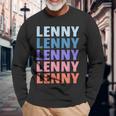 Divertido Regalo Nombre Lenny Personalizado Primer Nombre Camiseta de manga larga Regalos para ancianos