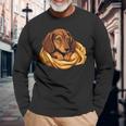 Dog Dachshund Official Favourite Sleeping Dachshund Langarmshirts Geschenke für alte Männer